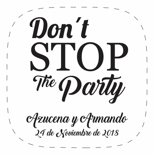 Cilindro para boda - Mod. 113 Don´t Stop 💍 | Festiboda