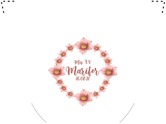 Pantufla Full Color Mod 194 4 Flores | Festiboda