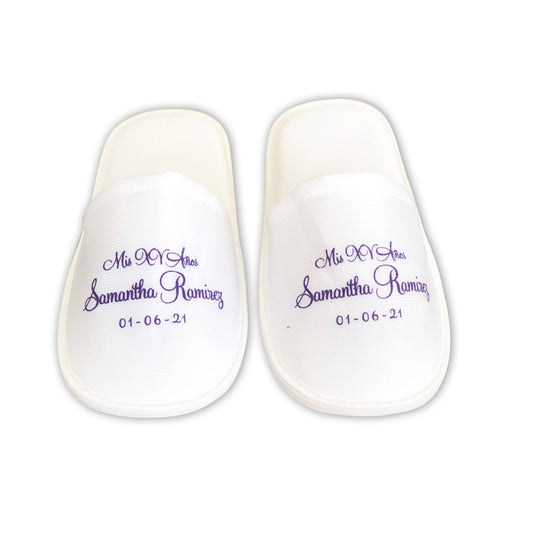 Pantufla Mod 126 Simple Nombre | Festiboda