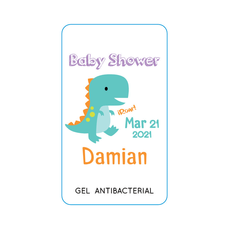 Gel Antibacterial ó Crema para Fiesta Baby Shower Bautizo Perzona