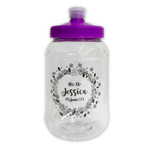 Cilindro para XV años - Mod. 155 Corona Floral 🧴 | Festiboda