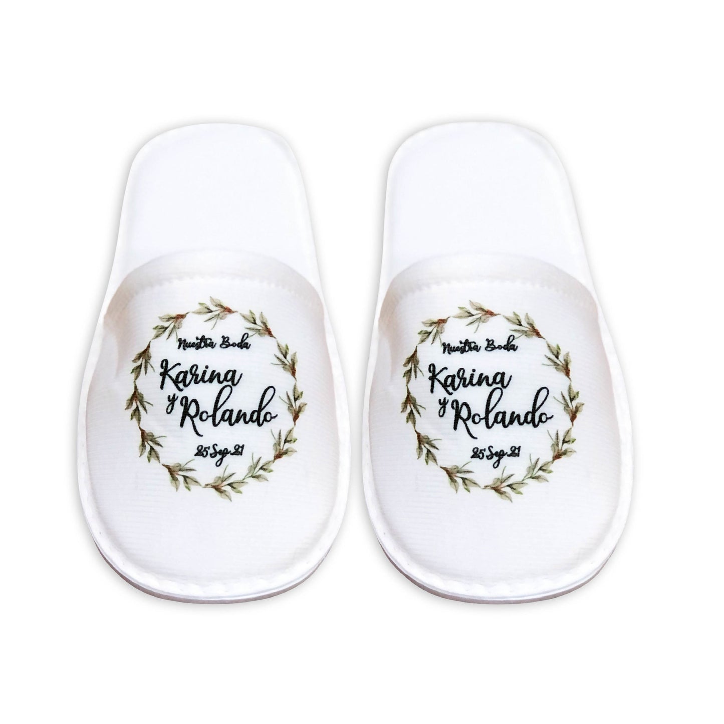 Pantufla Full Color Mod 178 Espinas verdes | Festiboda