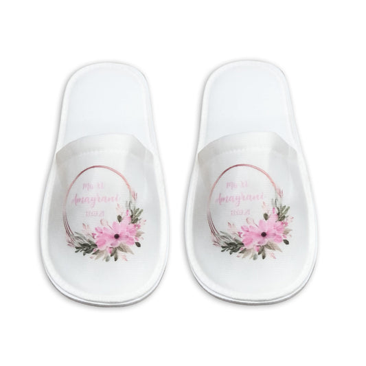 Pantufla Full Color Mod 183 Doble Circulo Rosado | Festiboda