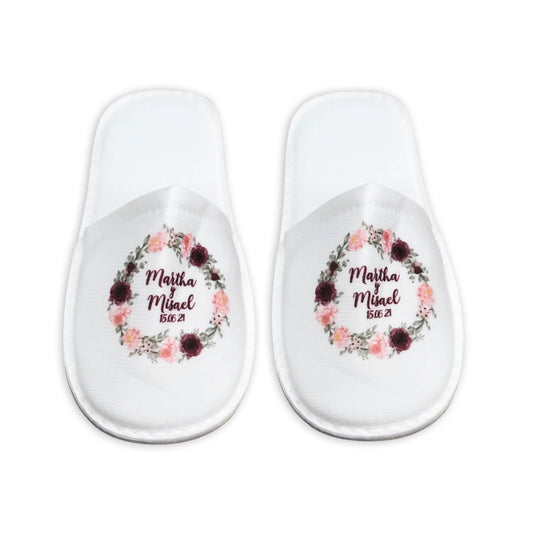 Pantufla Full Color Mod 191 Rosas rosas | Festiboda