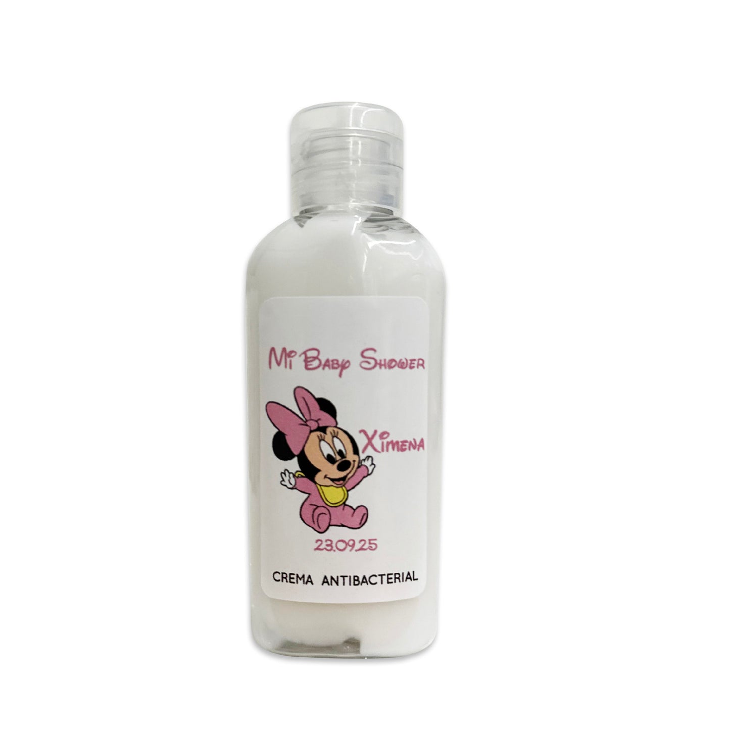 Gel Antibacterial ó Crema para Fiesta Baby Shower Bautizo Perzona