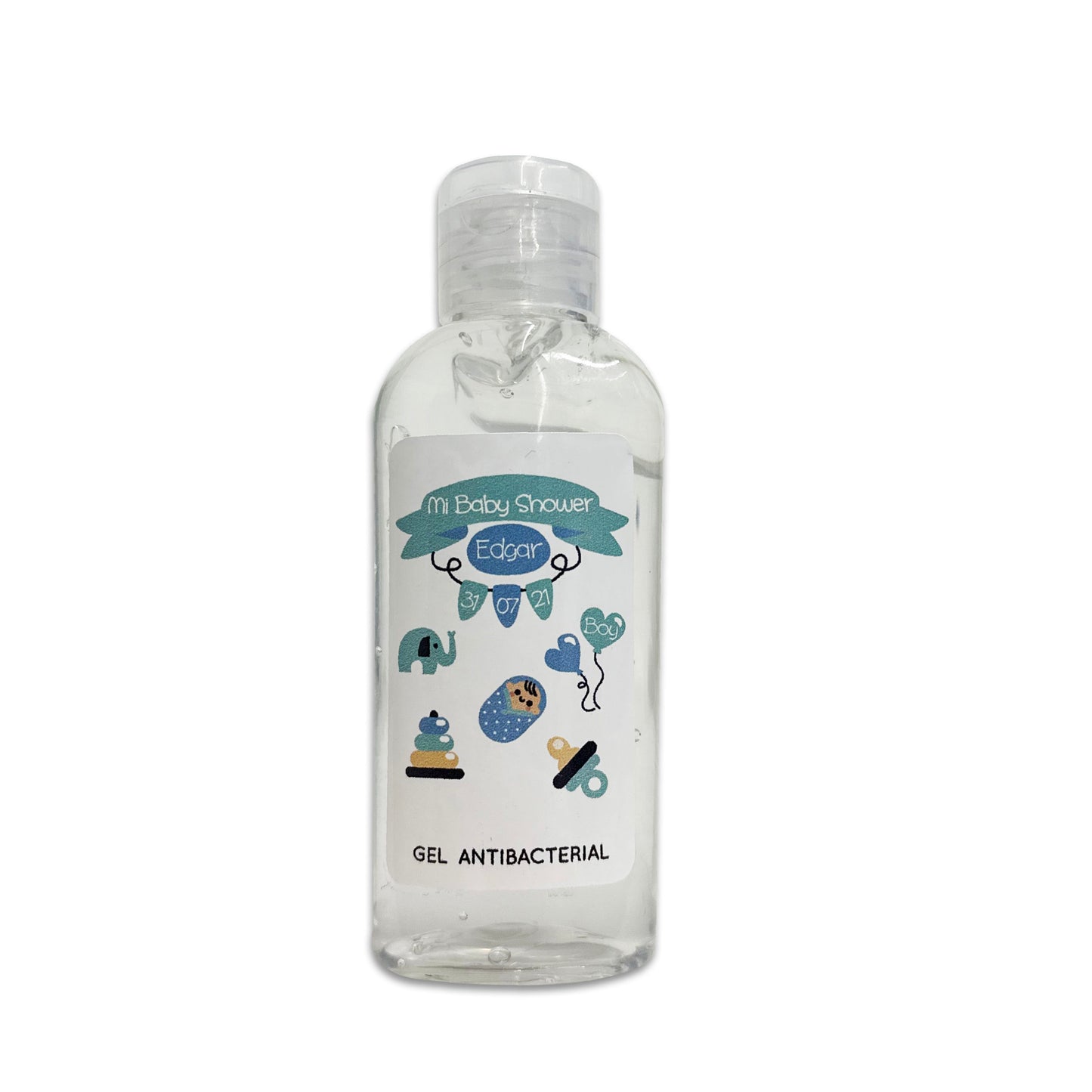 Gel Antibacterial ó Crema para Fiesta Baby Shower Bautizo Perzona