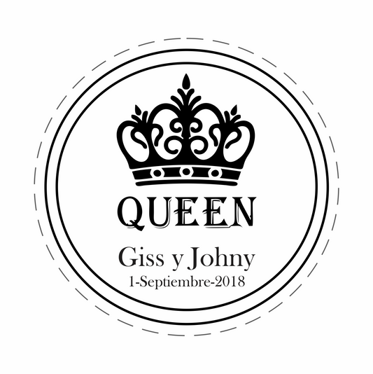 Cilindro para Boda y Despedida de Soltera  - Mod. 148 -  Crown 💍