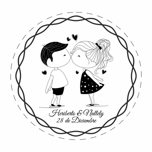 Cilindro para boda - Mod. 91 Parejita 💍 | Festiboda