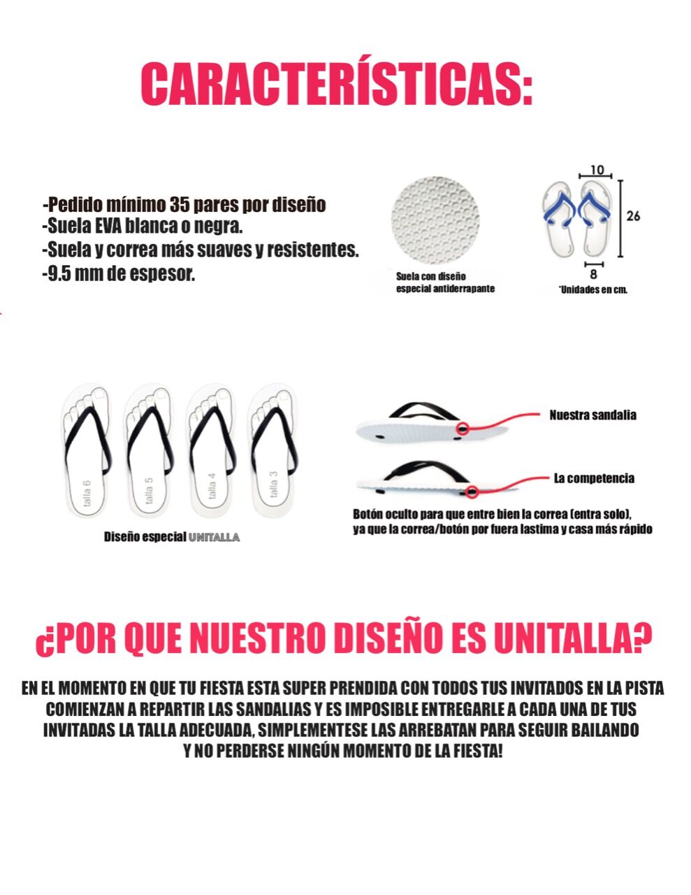 200 Cilindros + 100 Sandalias + 100 Costalitos Paquete Personalizado