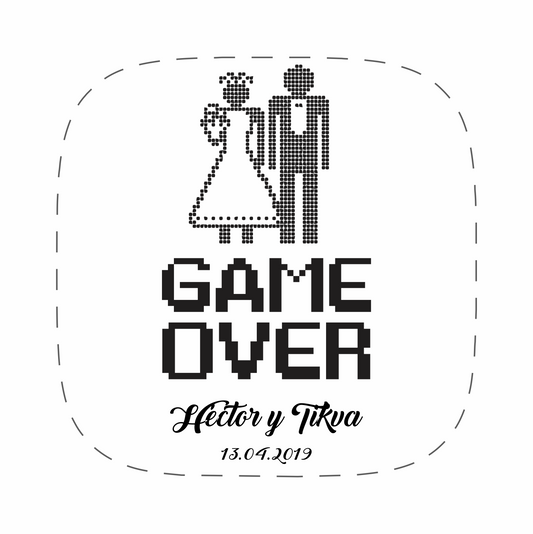 Cilindro para boda - Mod. 55 Game Over 💍 | Festiboda
