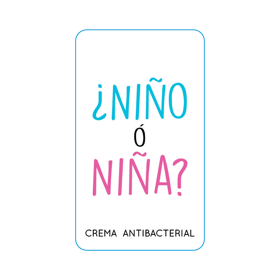 Gel Antibacterial ó Crema para Fiesta Baby Shower Bautizo Perzona