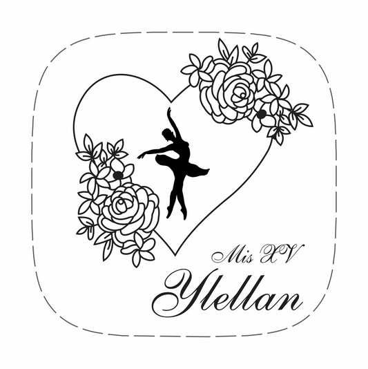 Cilindro para XV años - Mod. 157 Rosas 🧴 | Festiboda