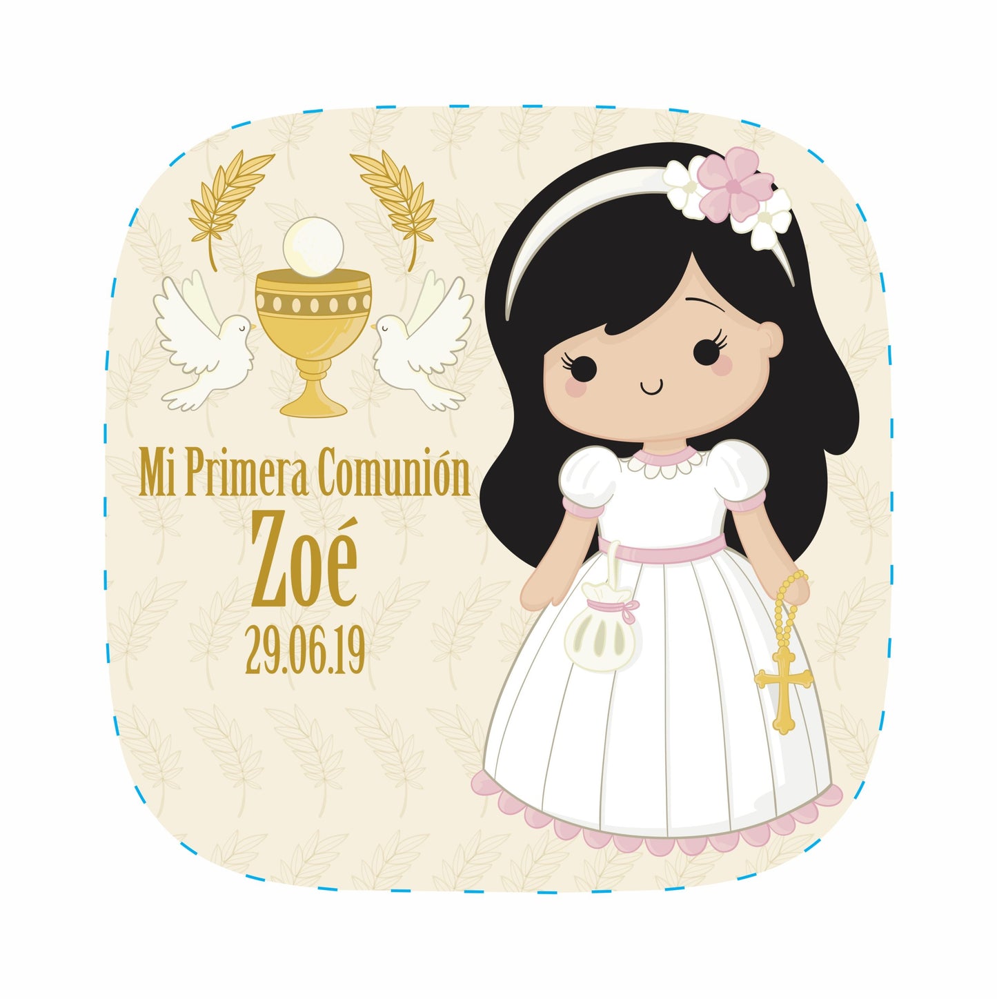 Cilindro para bautizo - Mod. 517 Comunion 🧴 | Festiboda