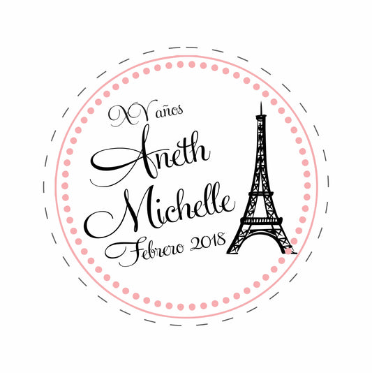 Cilindro para XV años -  Mod. 16 Paris 🧴 | Festiboda