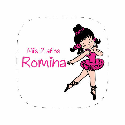 Cilindro para XV años -  Mod. 7 Bailarina 🧴 | Festiboda