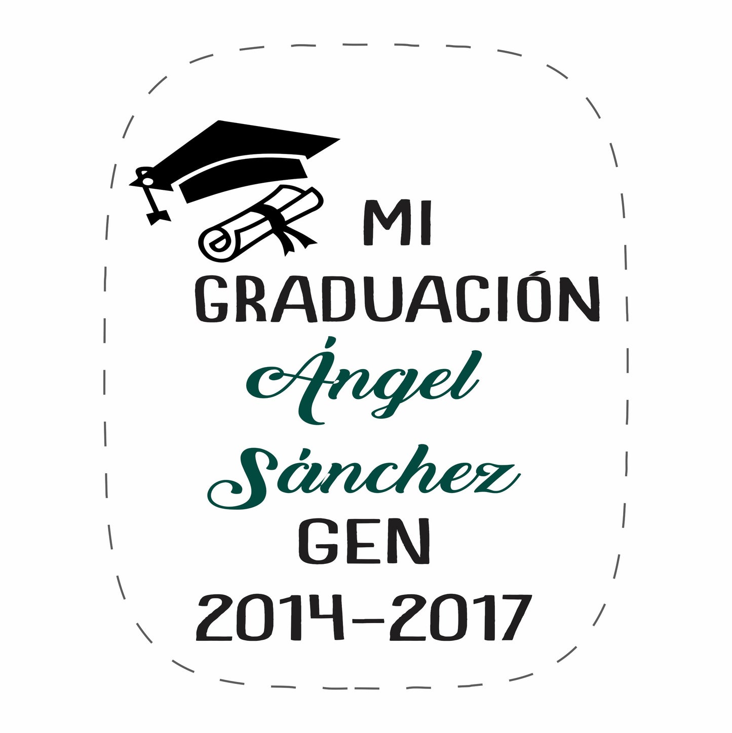 Cilindro para graduacion - Mod. 32 Mi graduación 🧴 | Festiboda