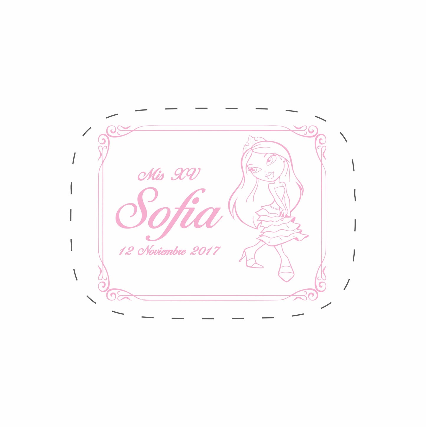 Cilindro para XV años - Mod. 3 Bratz 🧴 | Festiboda