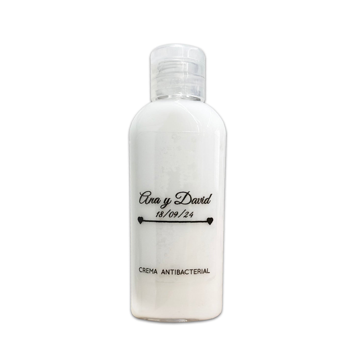 Gel Antibacterial ó Crema para Boda Personalizado Mod. 26 Flecha