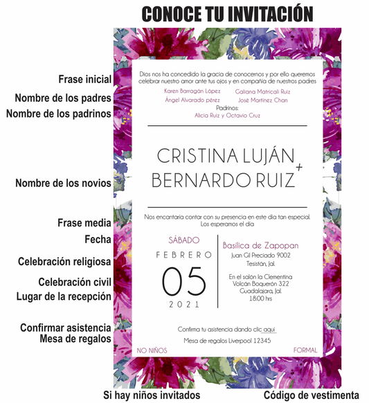 Invitación Mod . 13 Salpicado | Festiboda
