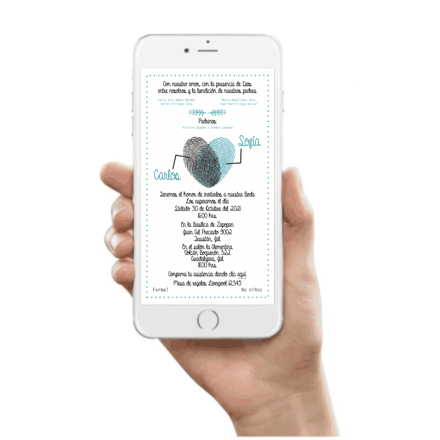 Invitación Mod . 14 Huella | Festiboda