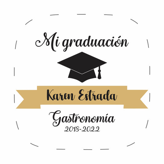 Cilindro para graduacion - Mod. 174 Mi Graduacion 🧴 | Festiboda