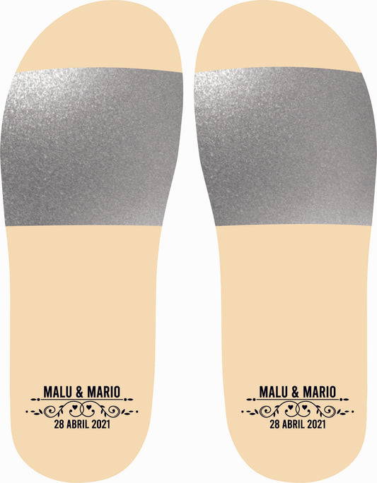 Chancleta para boda - Mod.25 Linea Corazón 💍 | Festiboda