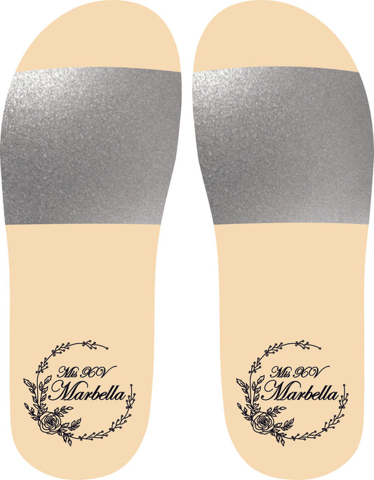 Chancleta para XV años - Mod.31 Media Flor 🩴 | Festiboda