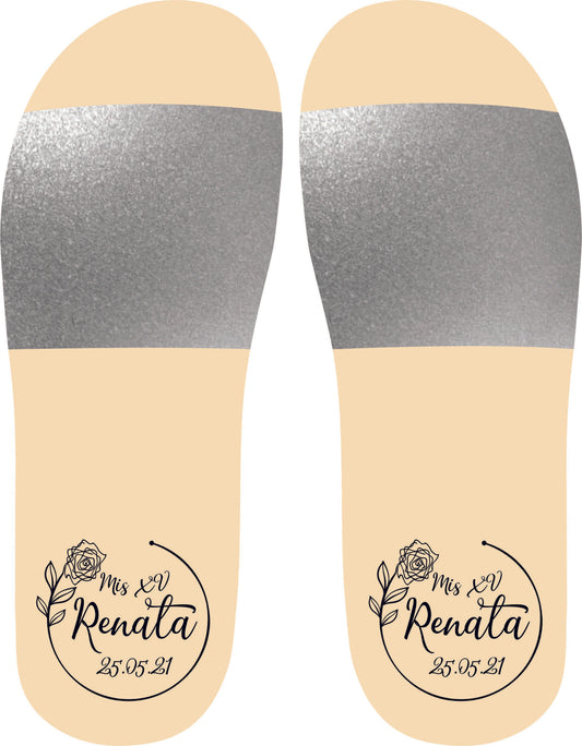 Chancleta para XV años - Mod.32 Rosa Circulo 🩴 | Festiboda