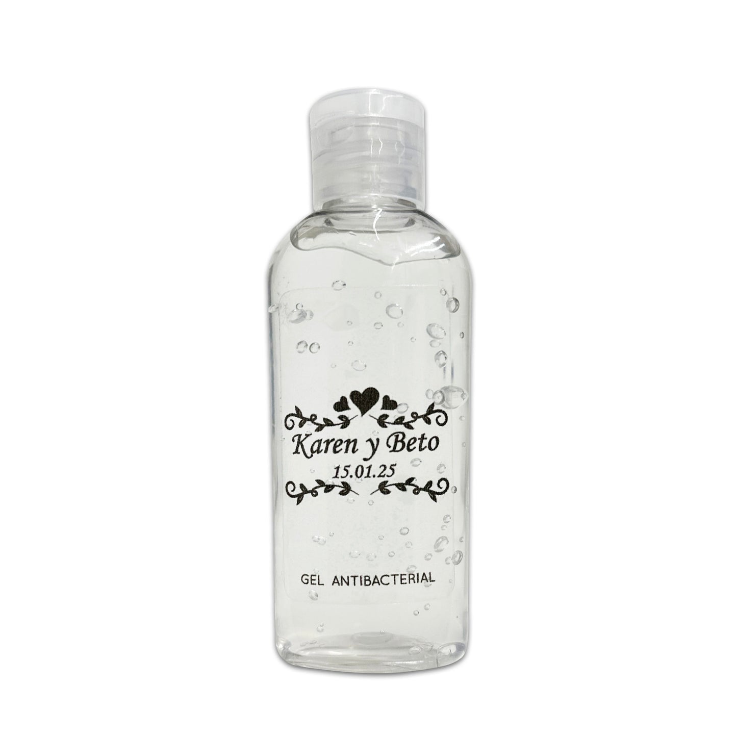 Gel Antibacterial ó Crema para Boda Personalizado Mod. 34 Muchos