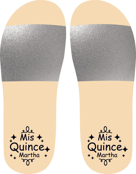 Chancleta para XV años - Mod.44 Destellos 🩴 | Festiboda