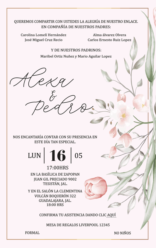 Invitación Mod . 6 Negro y Blanco | Festiboda
