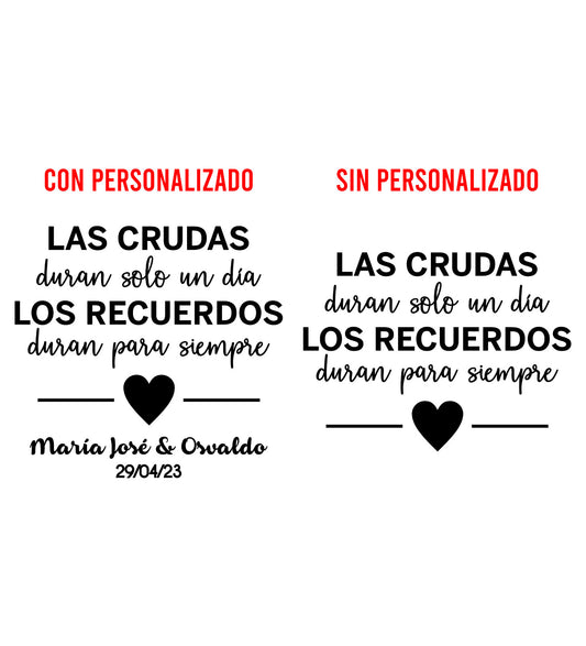 Costalito para Kit Anticruda para Boda mod. 7 Solo un dia 💍