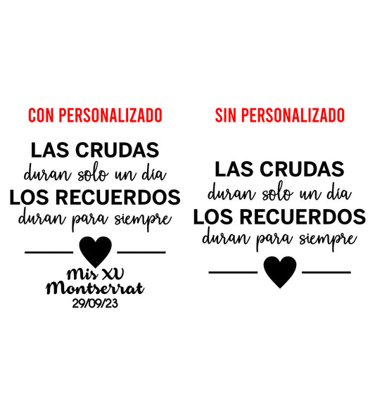 Costalito para Kit Anticruda para XV Años mod. 7 Solo un día XV 🎁