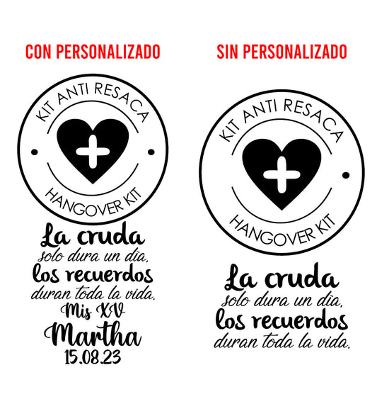 Costalito para Kit Anticruda para XV Años mod. 11 Corazón Cruz XV