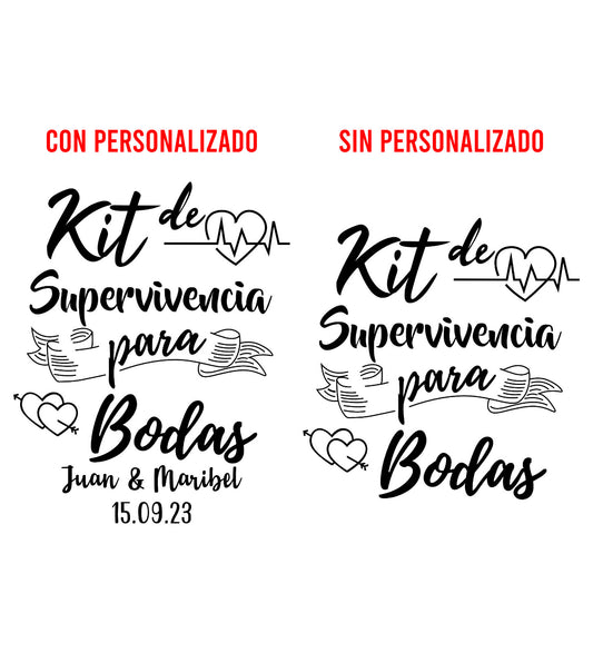 Costalito para Kit Anticruda para Boda mod. 12 Supervivencia 💍