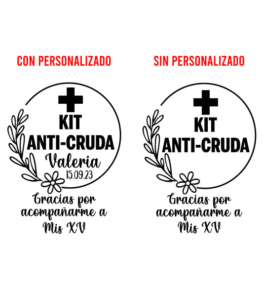 Costalito para Kit Anticruda para XV Años mod. 5 Media flor XV 🎁