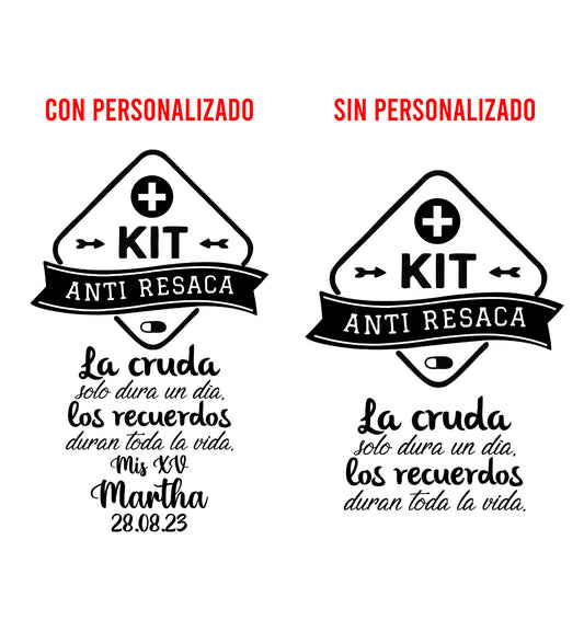 Costalito para Kit Anticruda para XV Años mod. 14 La Cruda XV 🎁