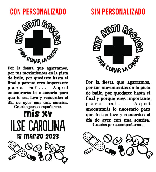 Costalito para Kit Anticruda para XV Años mod. 1 Nuevo XV 🎁