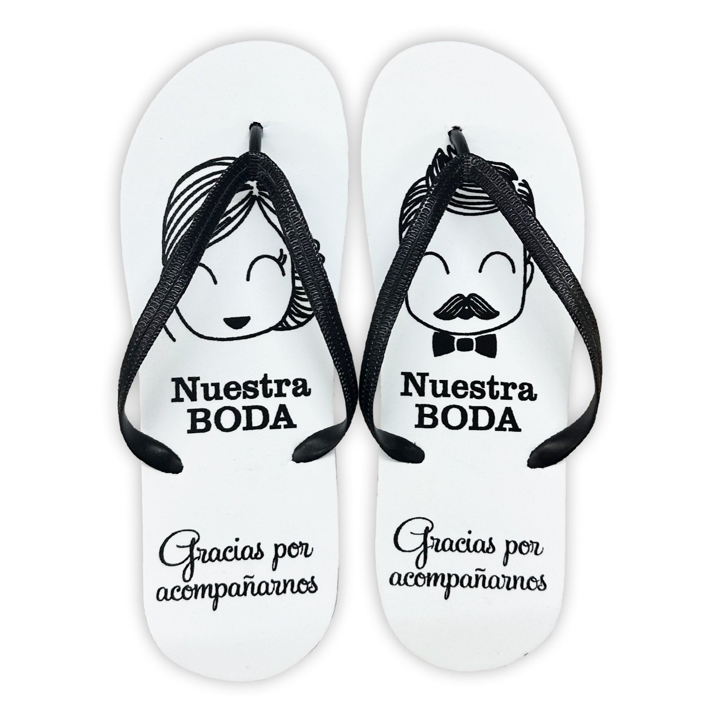Sandalia para Boda Mod.20 NOVIOS Nuestra Boda ( Suela :Blanca -T