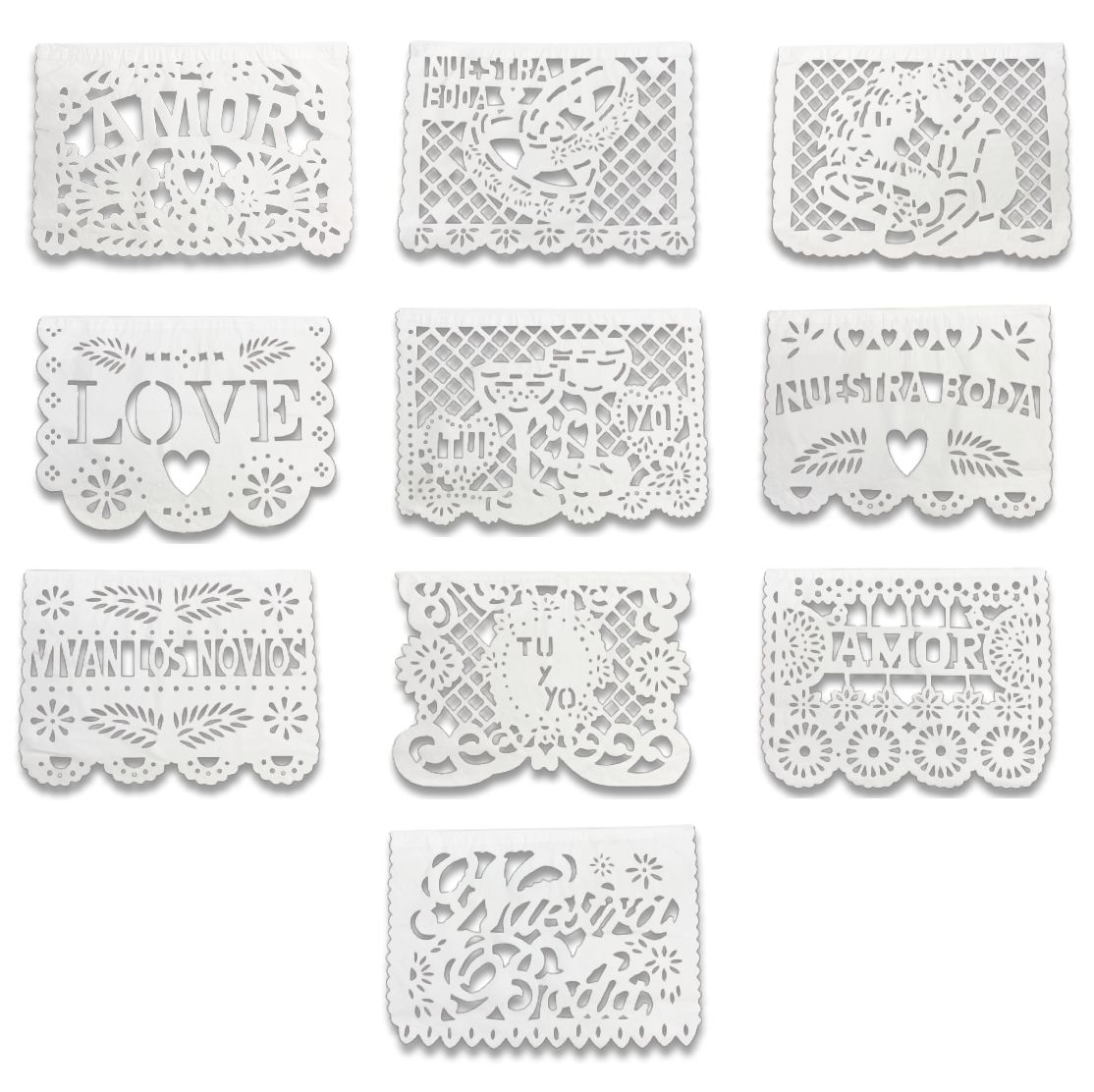 PAPEL PICADO BLANCO | Festiboda
