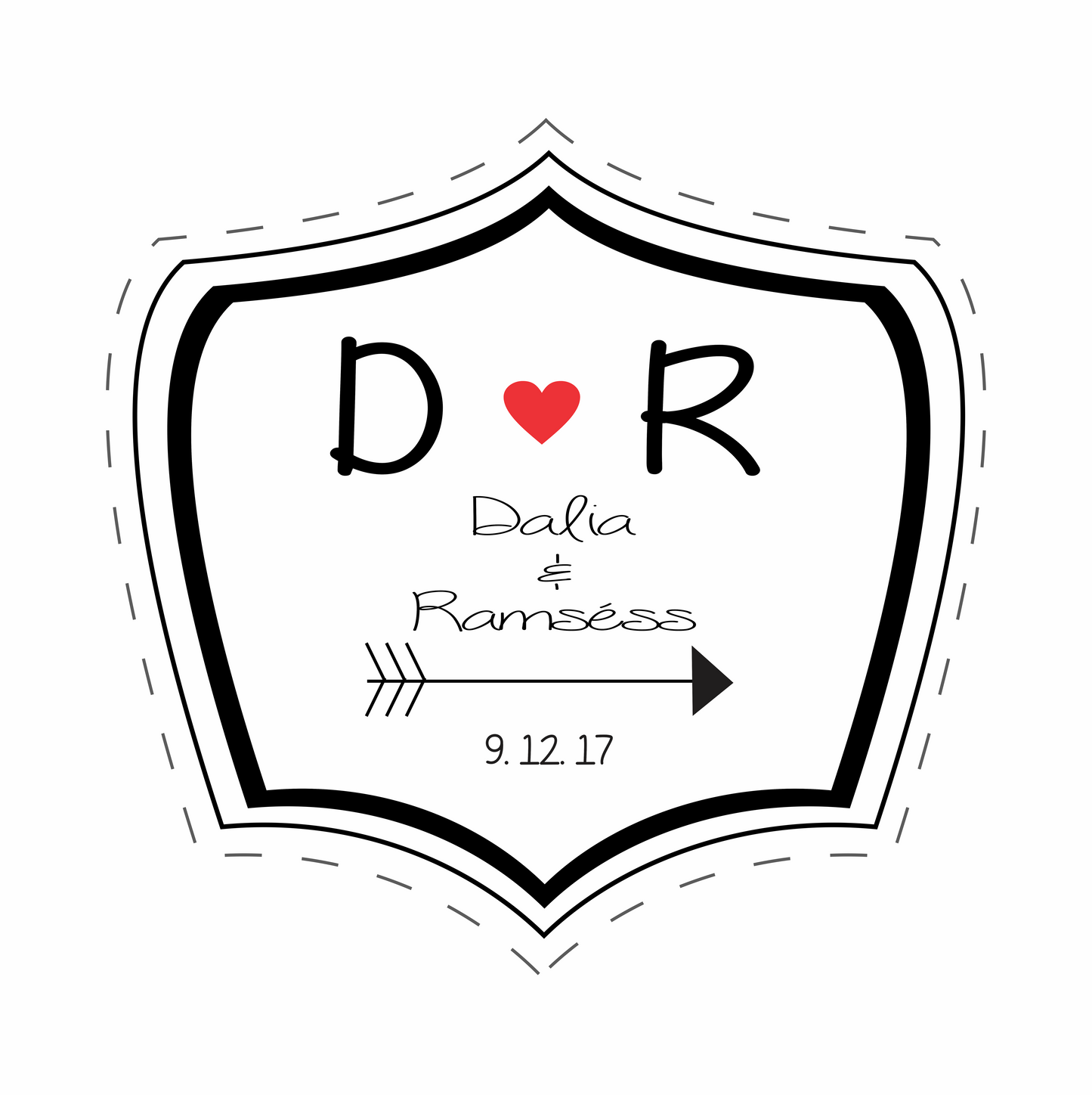 Cilindro para boda - Mod. 85 Flecha & Corazón 💍 | Festiboda