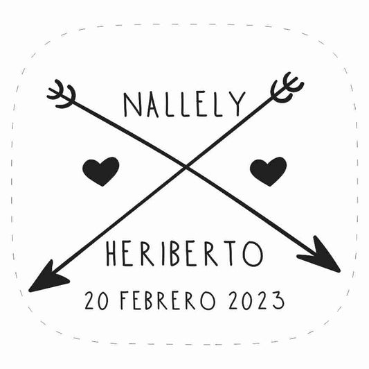 Cilindro para boda - Mod. 35 Flecha Cruzada 💍 | Festiboda