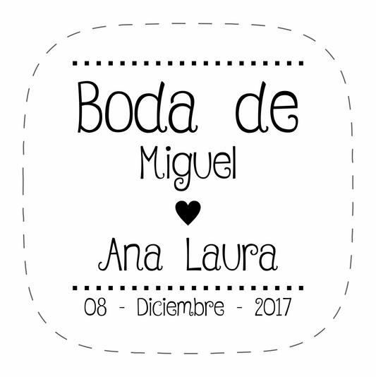 Cilindro para boda - Mod. 60 Boda de 💍 | Festiboda