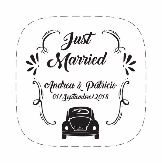 Cilindro para boda - Mod. 139 Carro 💍 | Festiboda