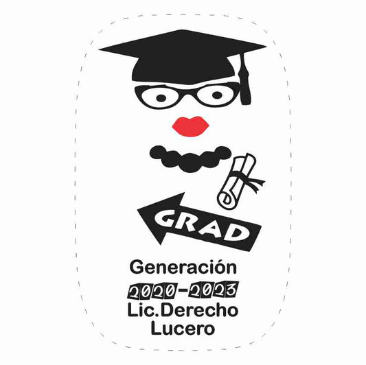 Cilindro para graduacion - Mod. 31 Grad Beso 🧴 | Festiboda