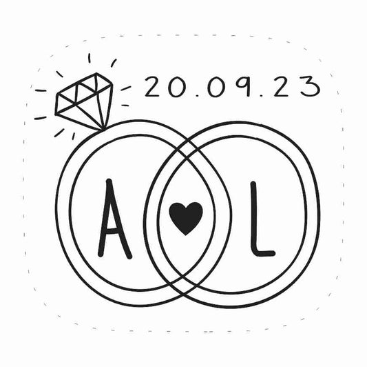 Cilindro para boda - Mod. 36 Anillos Vintage 💍 | Festiboda