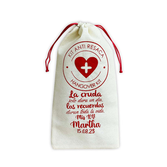 Costalito para Kit Anticruda para XV Años mod. 11 Corazón Cruz XV