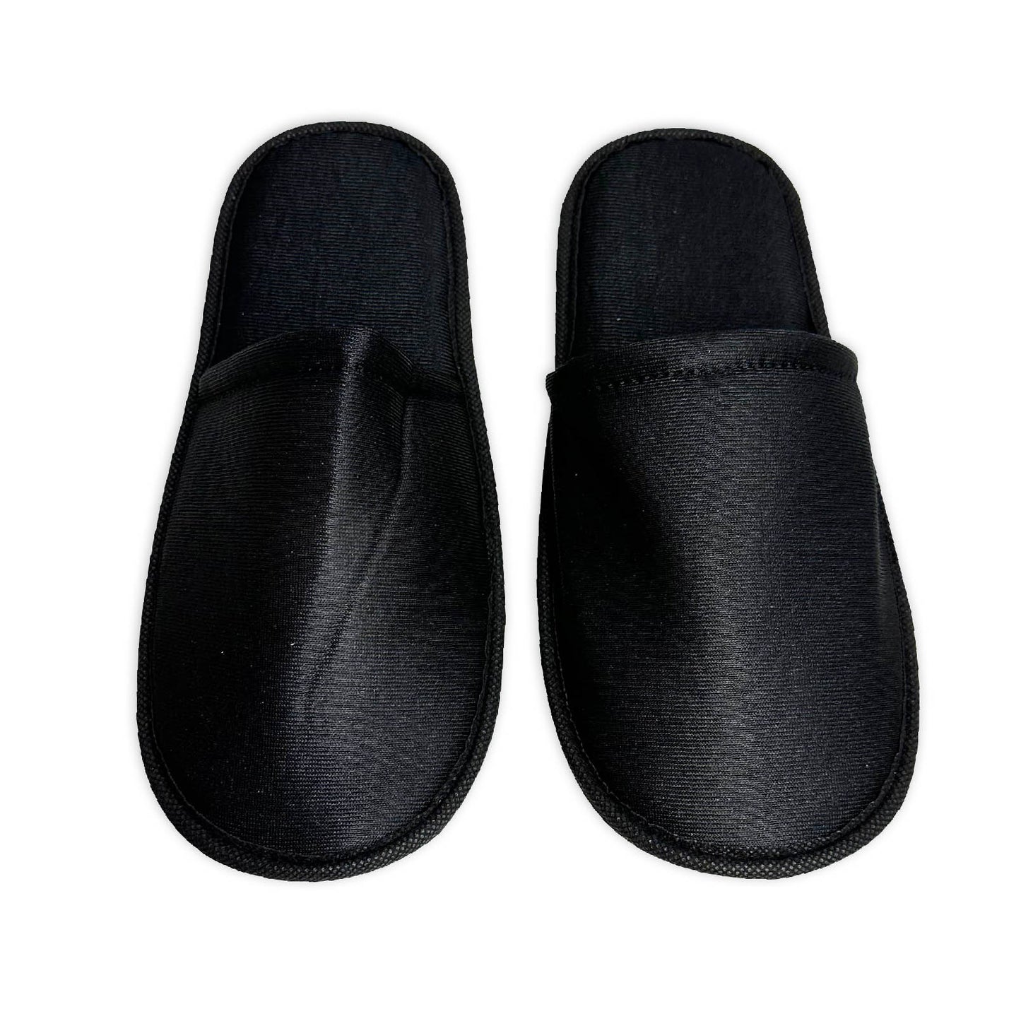Pantufla Lisa ( Tela : Satín Negro )