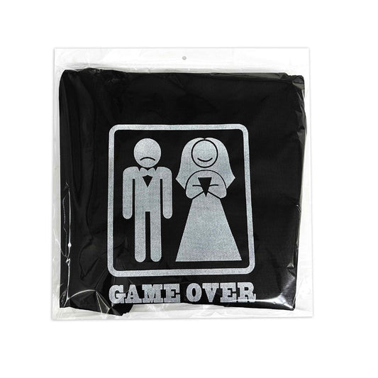 Mandiles para Boda GAME OVER Paquete 10 pzas