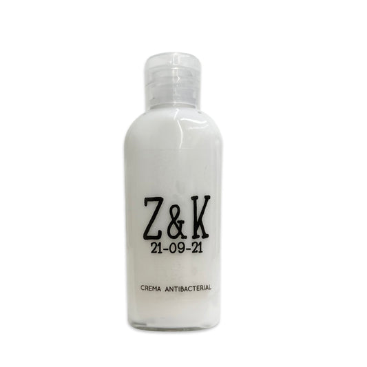 Gel Antibacterial ó Crema para Boda Personalizado Mod. 14 Clasico